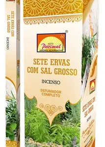 Incenso Parimal - Escolha seu aroma - Sete Ervas com Sal Grosso