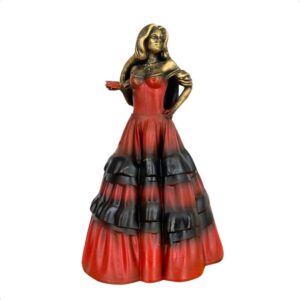 Pomba Gira (V/P) (D) 10 cm - Resina - Umbanda Candomble