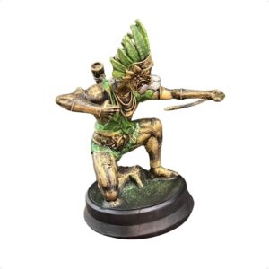 Oxóssi Agachado (D) 22 cm - Resina - Umbanda Candomble