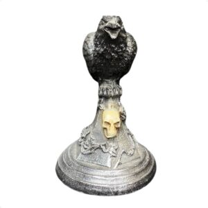 Castiçal Corvo 16 cm - Resina