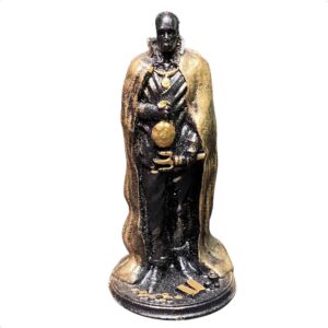 Mini Exu Capa Dourada 10 cm - Resina - Umbanda Candomble