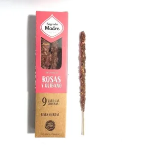 Incenso Sahumerio Sagrada Madre - Rosas e Olibano