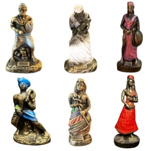 Kit 7 Mini Orixás 10 cm - Resina - Umbanda Candomble