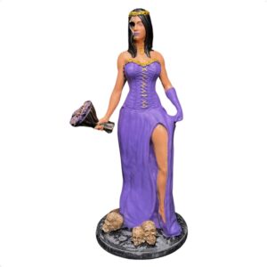 Pomba Gira Rosa Caveira (R/R) 24 cm - Resina - Umbanda Candomblé