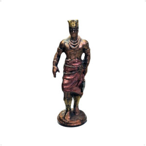 Mini Xangô (D) 10cm - Resina - Umbanda Candomblé