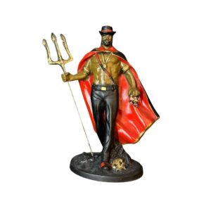 Exu Tranca Rua P (R) 20cm - Resina - Umbanda Candomble
