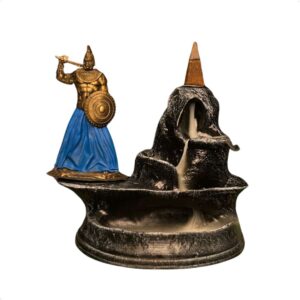 Incensário Cascata Ogum - Resina - Umbanda Candomble