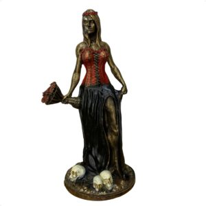 Pomba Gira Rosa Caveira (D/P) 24 cm - Resina - Umbanda Candomble