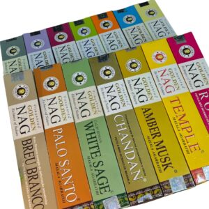 Kit 10cxs Incenso escolha seu aroma- Golden Nag vareta