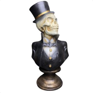 Busto Caveira Cartola 35 cm - Resina