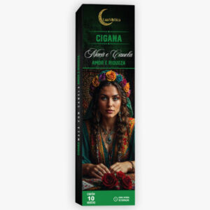 Incenso Umbanda Lua Mística 0% Carvão - Diversos Aromas - Escolha seu Aroma - Cigana/Maçã e Canela