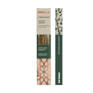 Incenso Natural Premium Nirvana Novo - Escolha o Seu - Mirra com Benjoim
