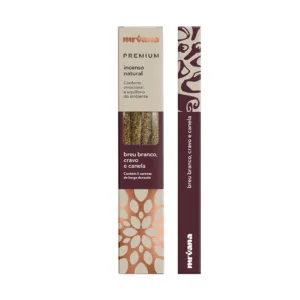 Incenso Natural Premium Nirvana Novo - Escolha o Seu - Breu Branco, Cravo e Canela