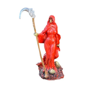 Pomba Gira Caveira Foice (V) 28 cm - Resina - Umbanda Candomble