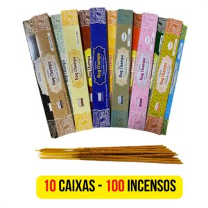 Incenso Nag Champa De Massala Darshan 10 Cxs 10 Aromas Fragrância Sortidos